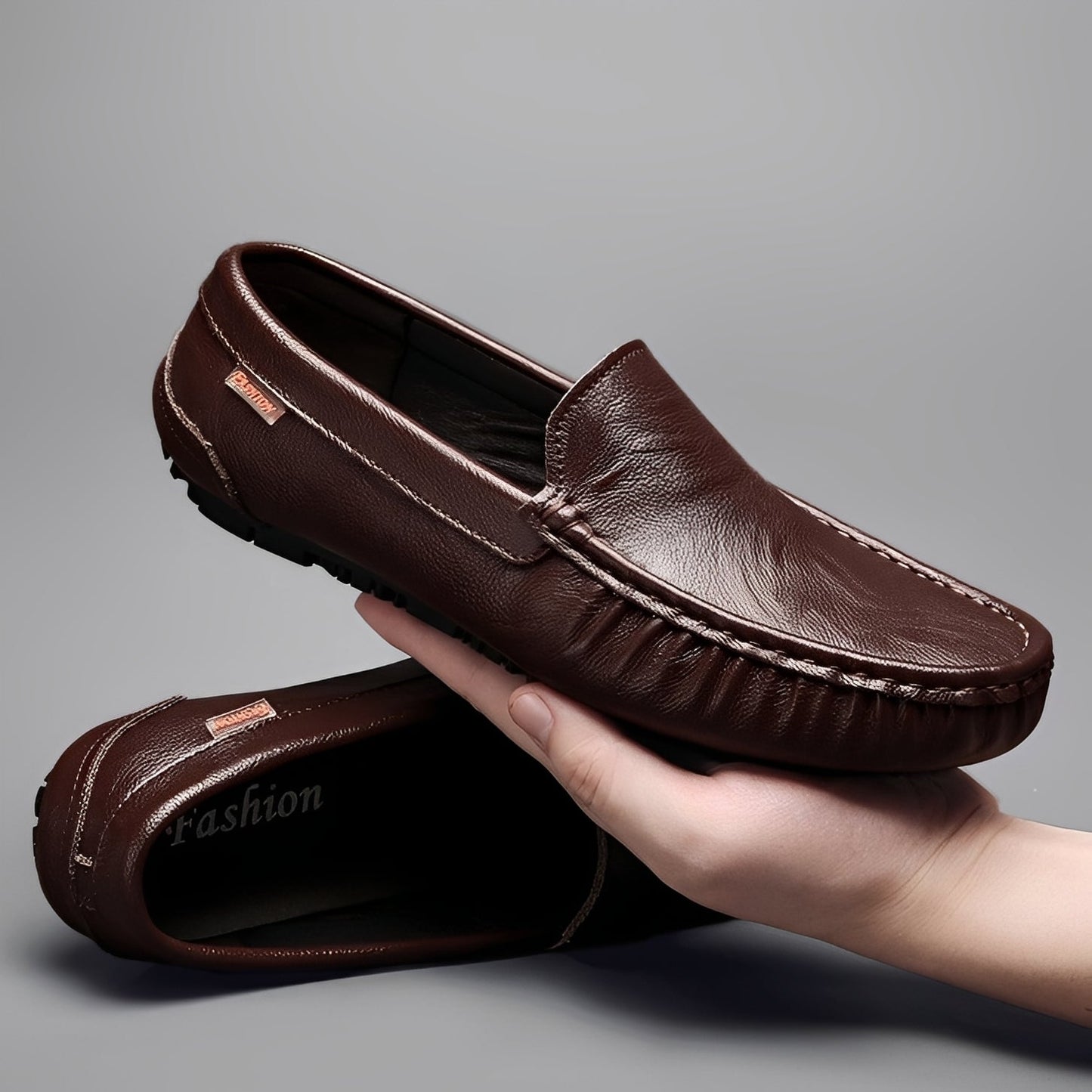 Jacob - Stylish, Loosely Fitting Leather Shoes for Men