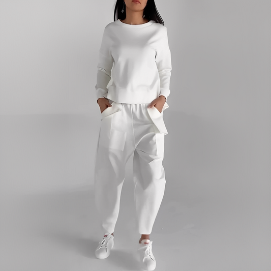 Lilian - Fashionable Women's Outfit of Shirt and Trousers