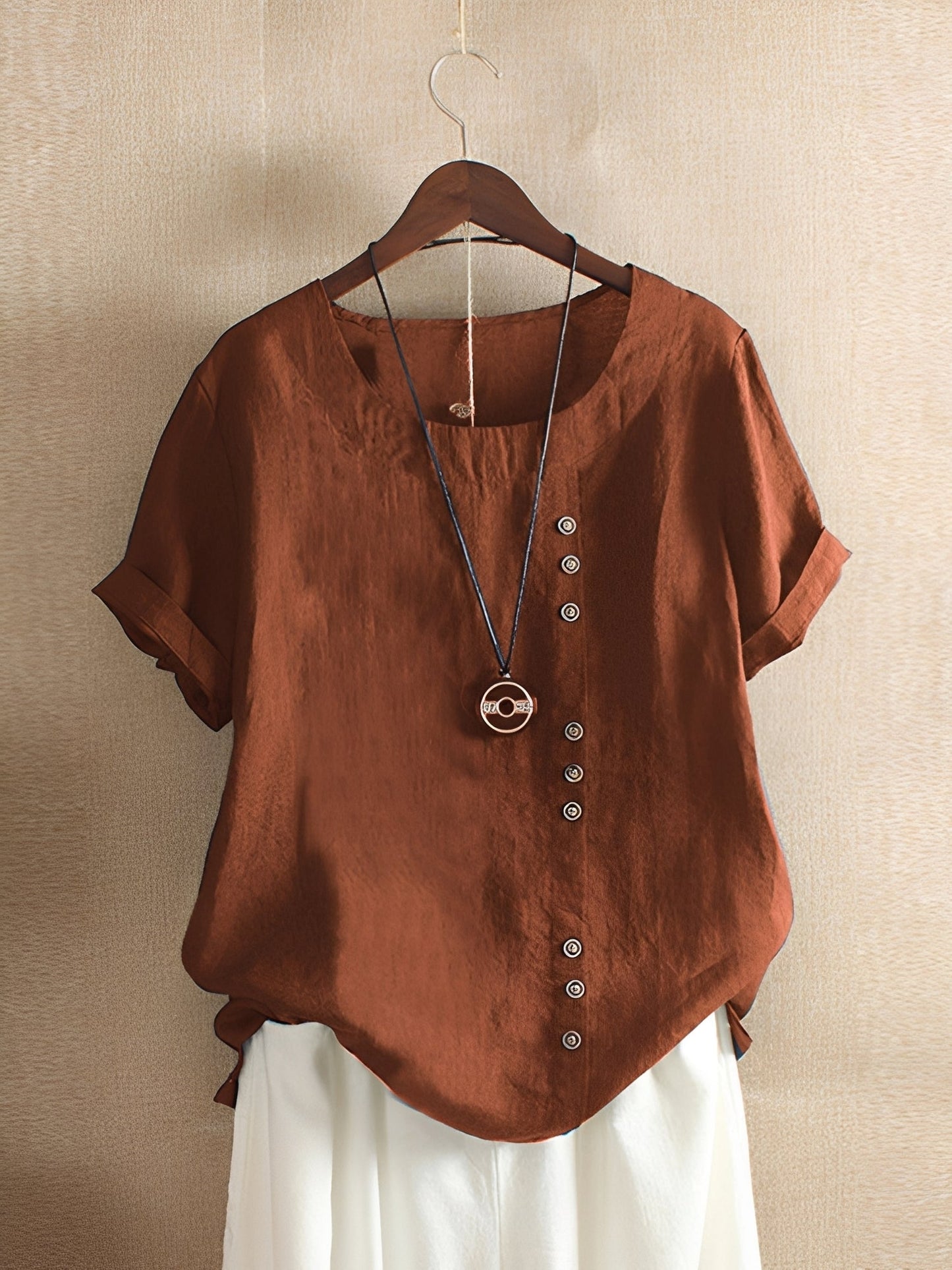 Katherine - Komfortable Kurzarmbluse für Damen