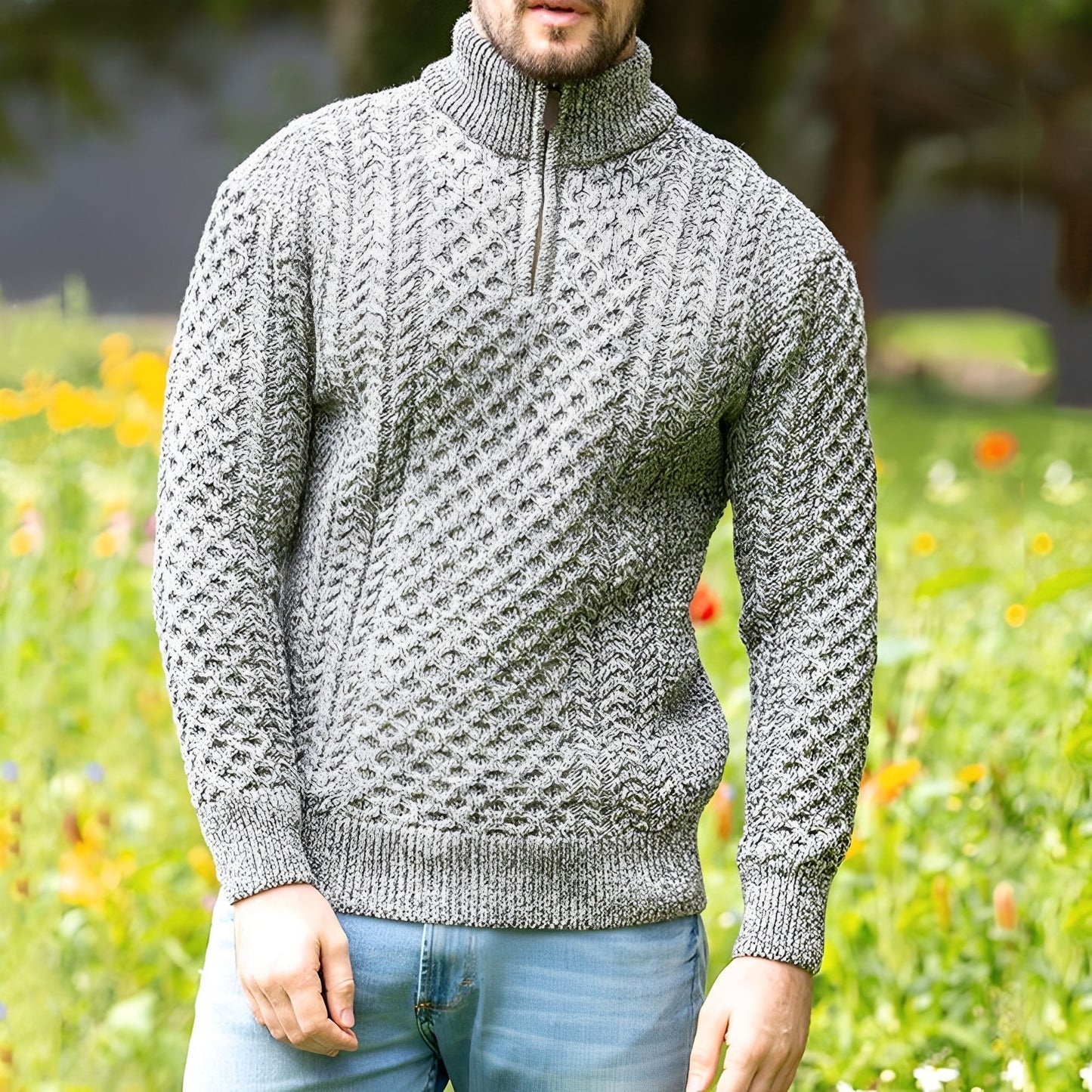 Henry - Eleganter, locker geschnittener Herrenpullover