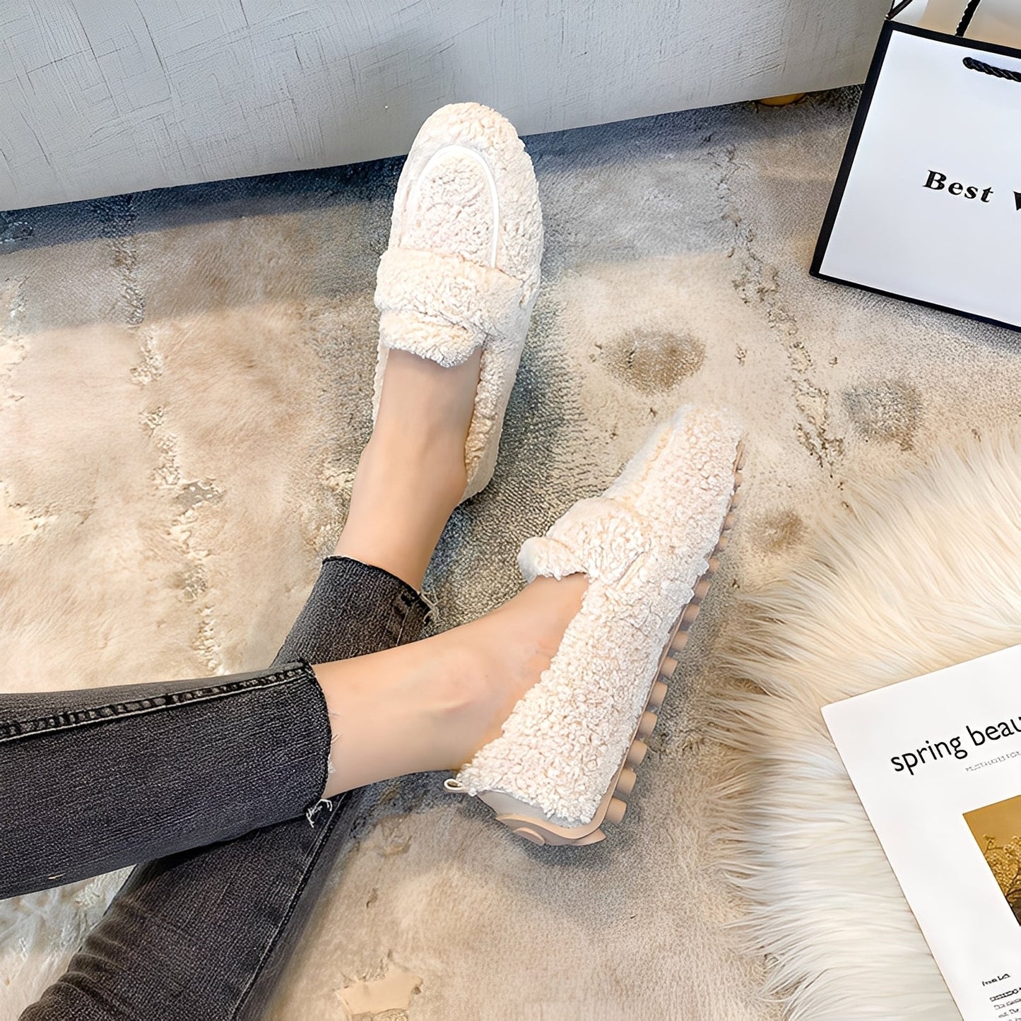 Mara - Warme Damen-Wintermokassins