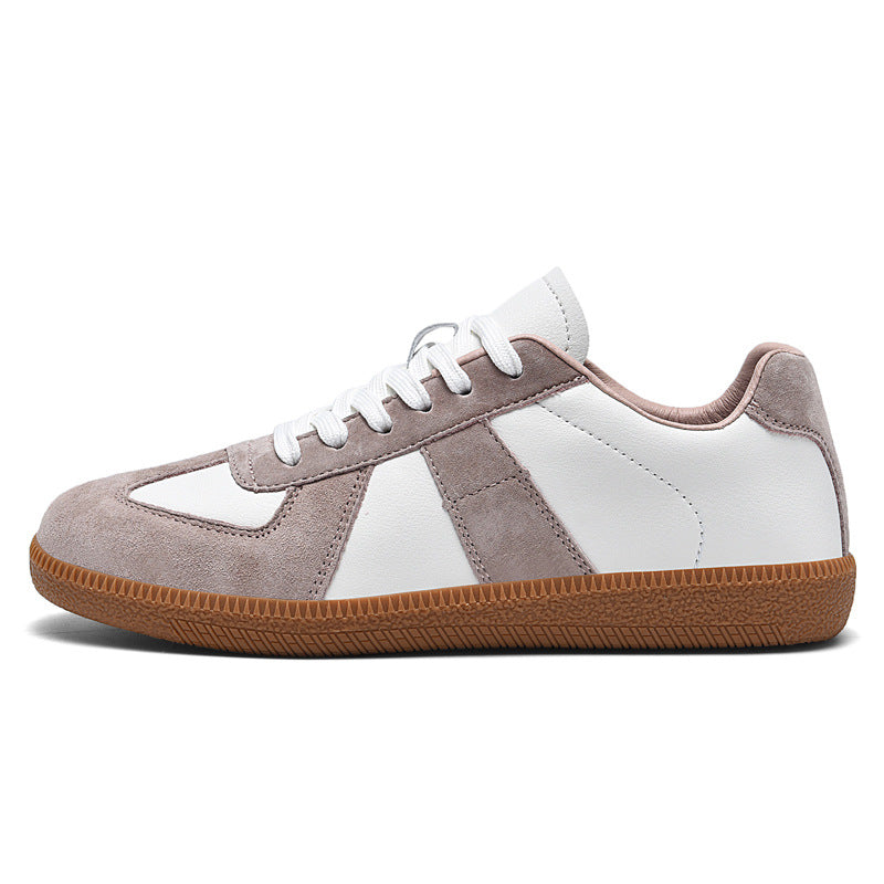 Irene - Elegante Damen-Sneakers aus Leder und Canvas
