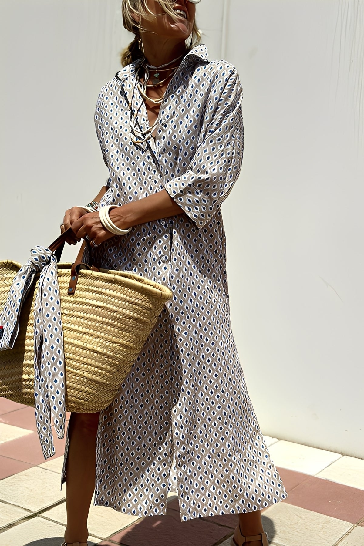 Amélie - Zeitloses Damenkleid mit Streifen