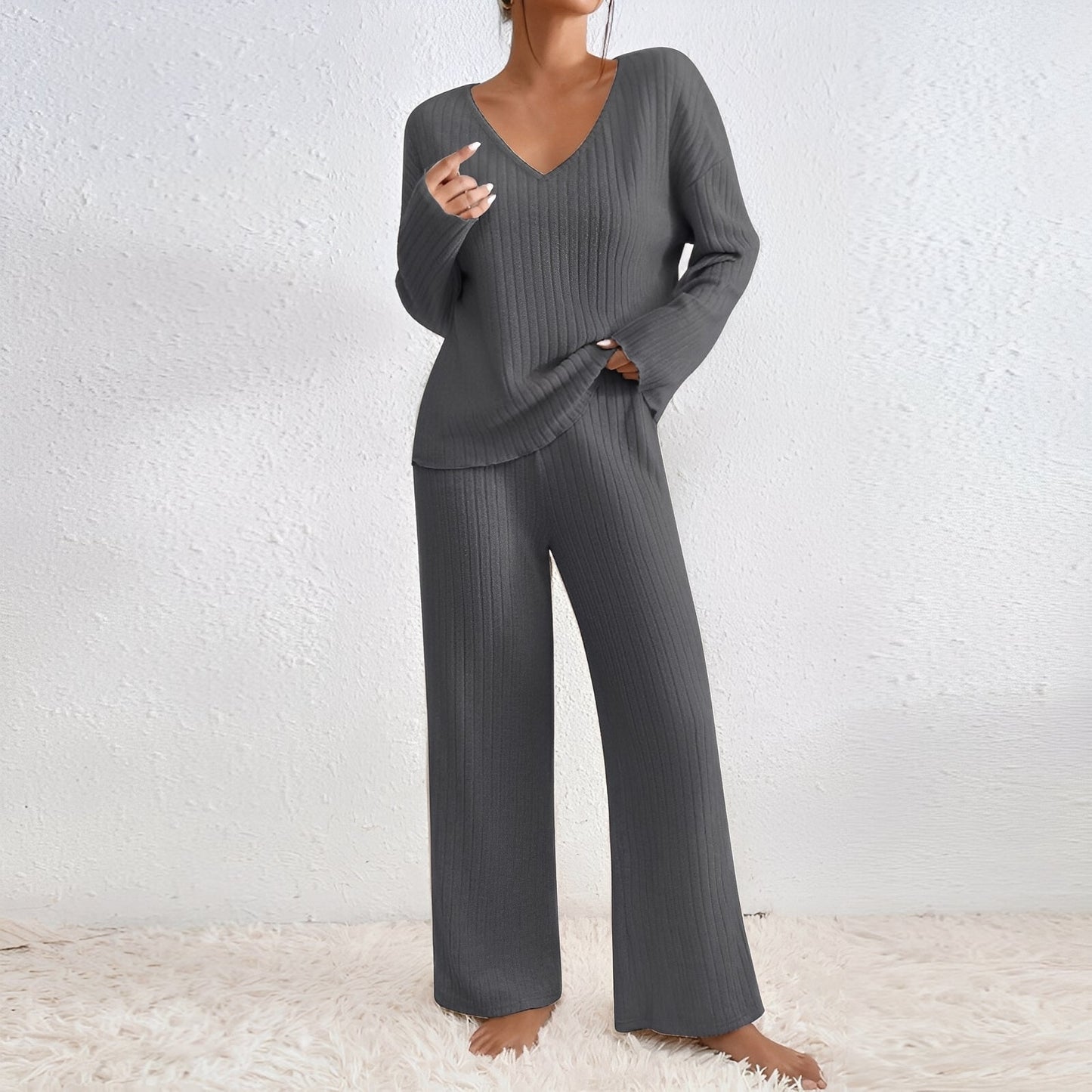 Michele - Bequemes gestricktes Damen-Lounge-Set
