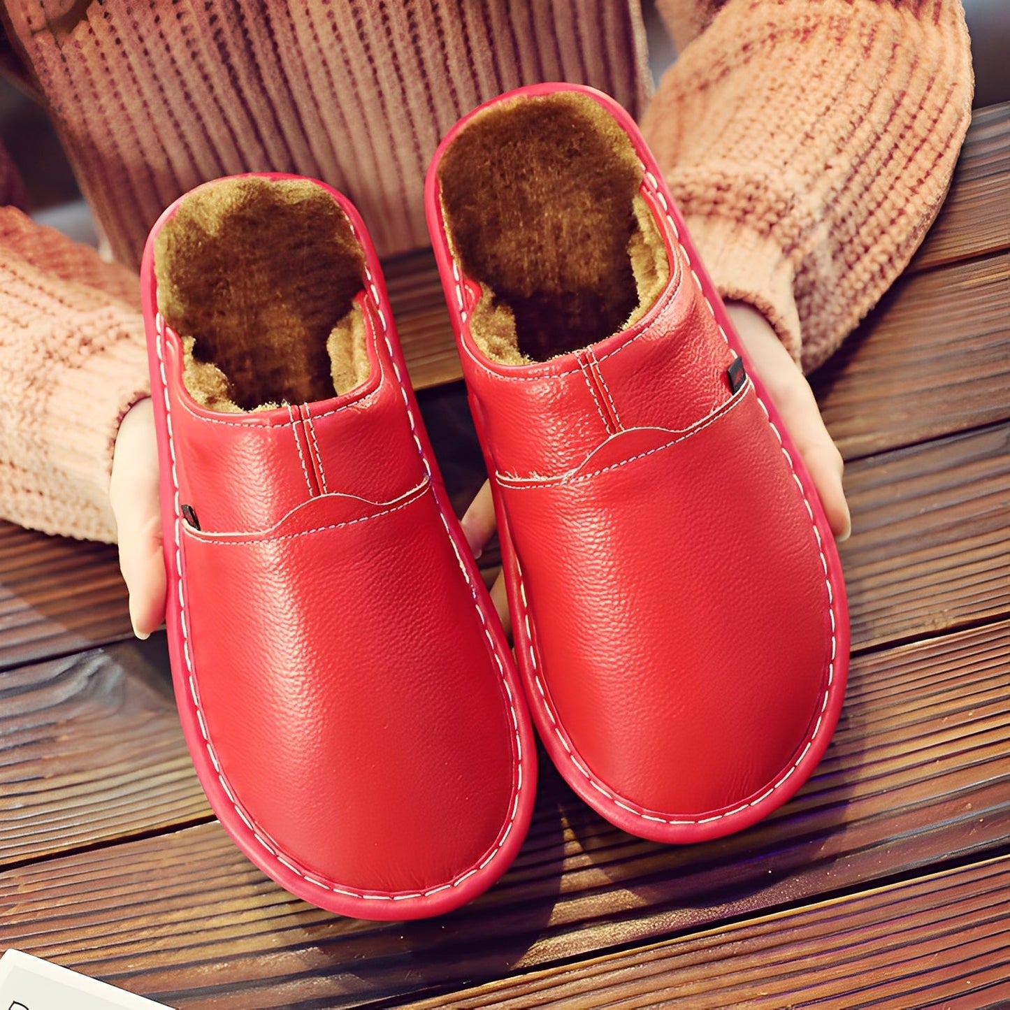 Jasper - Herren-Hausschuhe mit kuscheligem, fellgefüttertem Stil