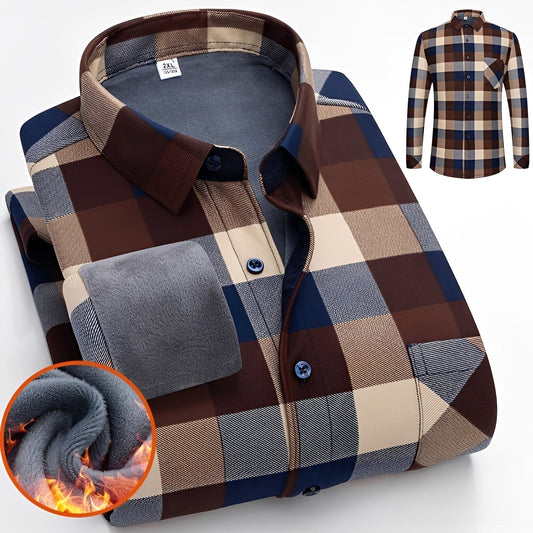 Anton – Elegantes, warmes Karohemd für Herren