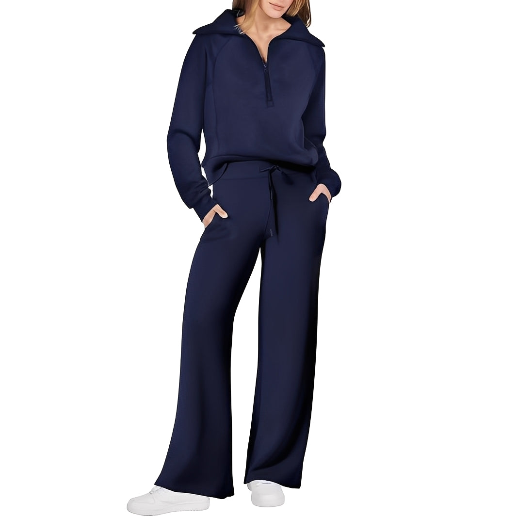 Cécile - Bequemes Damen-Set aus Pullover und Hose