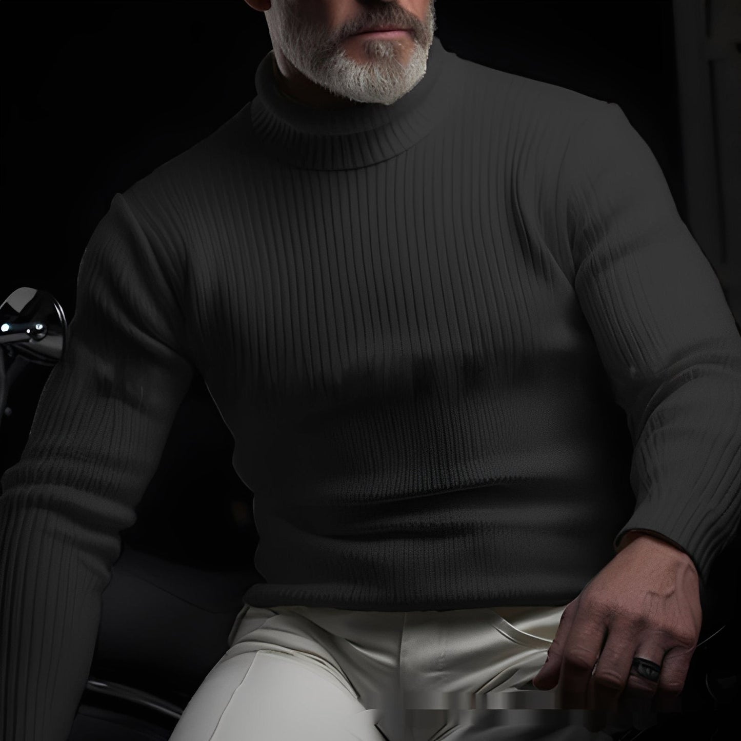 Richard - Eleganter, komfortabler Herren-Rollkragenpullover