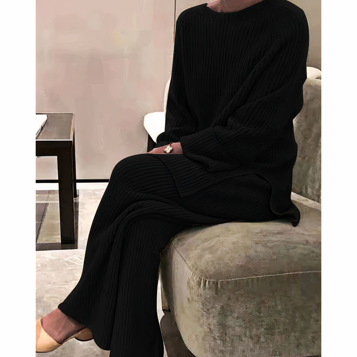 Samantha – Strick-Casual-Set Pullover & Hose