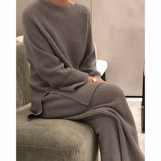 Samantha – Strick-Casual-Set Pullover & Hose