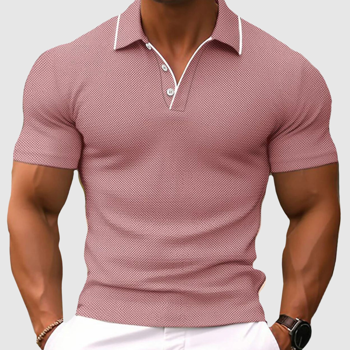 Jaren - Eng geschnittenes Herren-Poloshirt mit Taschen