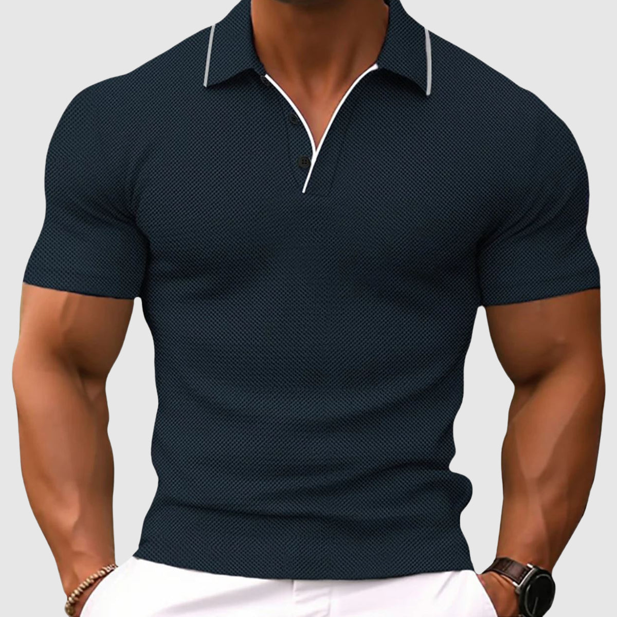 Jaren - Eng geschnittenes Herren-Poloshirt mit Taschen