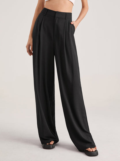 Nadia – Hohe Taillenfalt-Hose