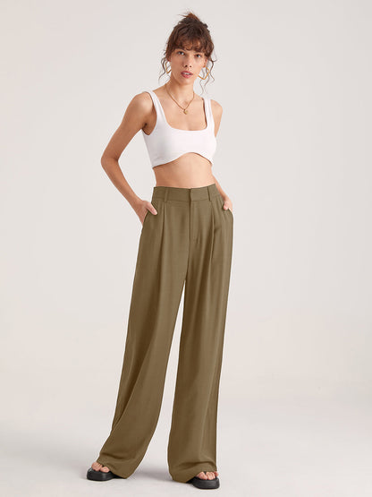 Nadia – Hohe Taillenfalt-Hose