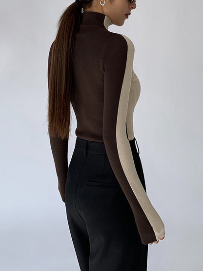 Tabea – Wende-Stricktop in zwei Farben