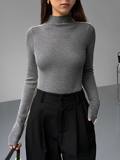 Tabea – Wende-Stricktop in zwei Farben