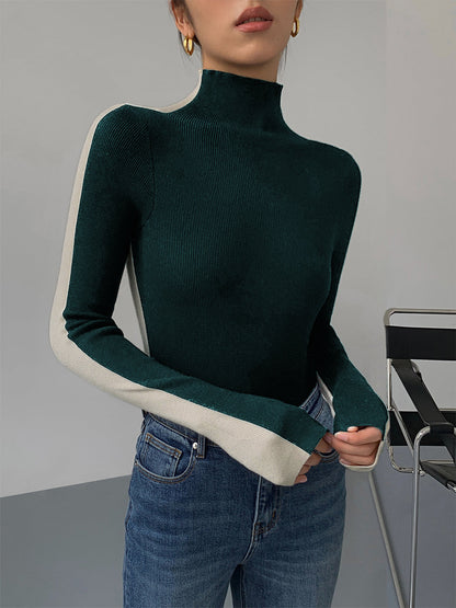 Tabea – Wende-Stricktop in zwei Farben