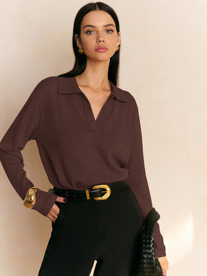 Fiona – Pullover mit lässigem Kragen