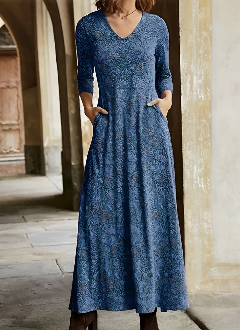 Adeline – Retro Maxikleid