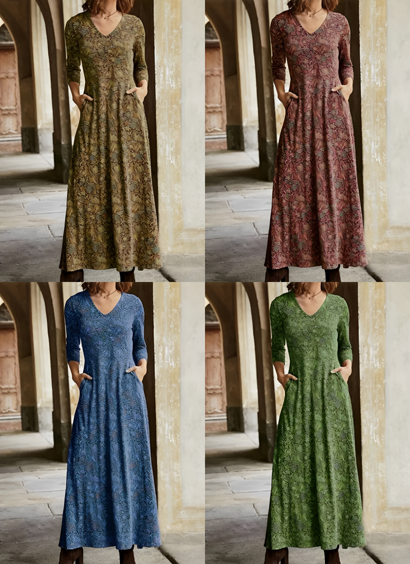 Adeline – Retro Maxikleid