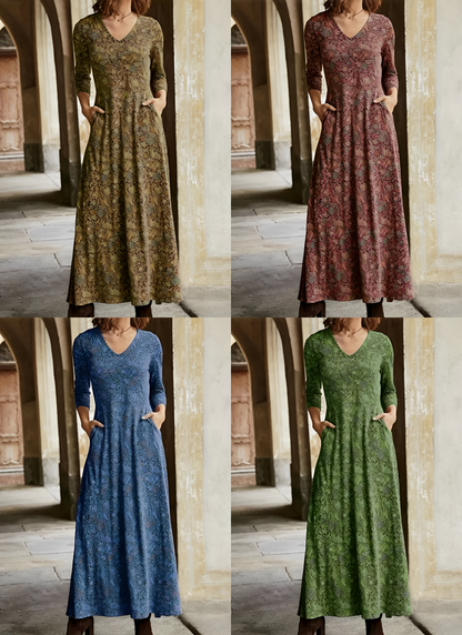 Adeline – Retro Maxikleid