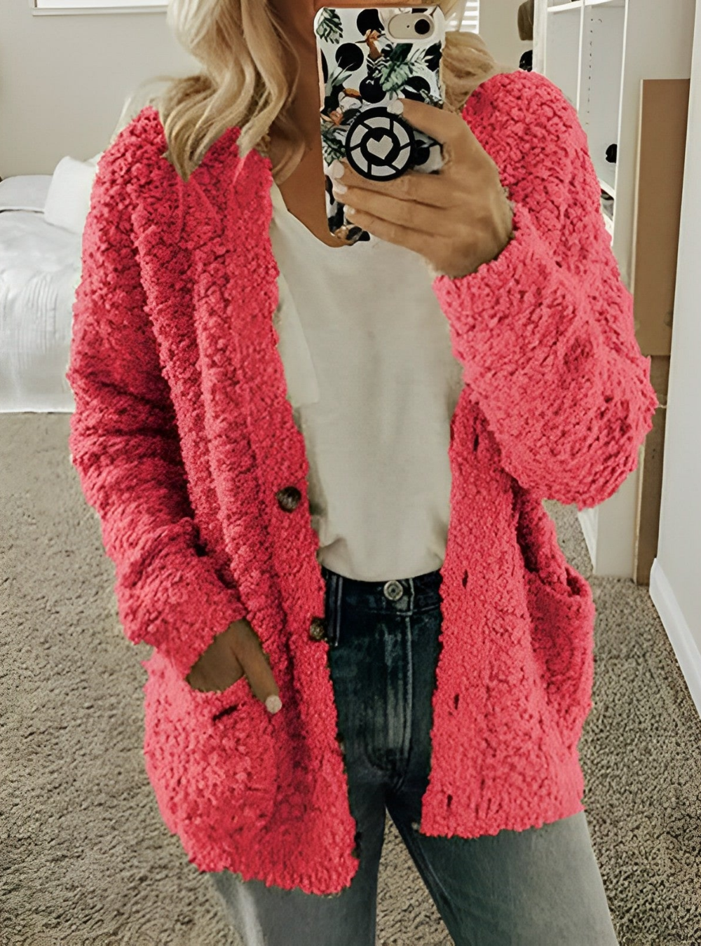 Elaine – Warme Strickjacke