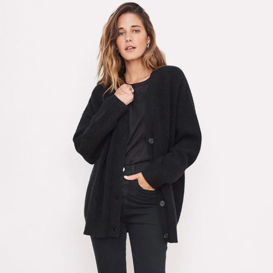 Leah – Überlanger Kaschmir-Cardigan