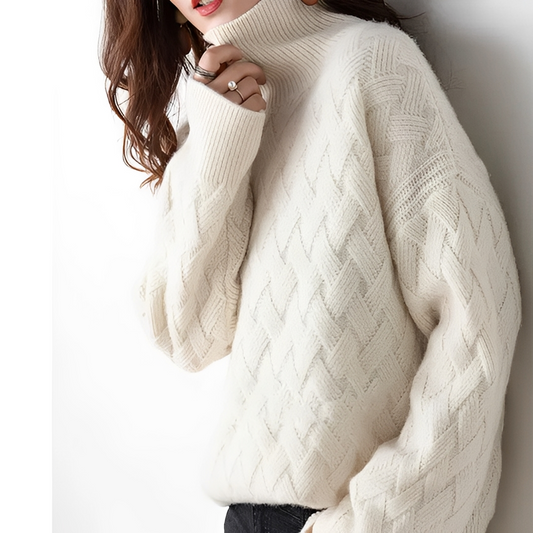 Edina - Elegant and warm turtleneck sweater for women
