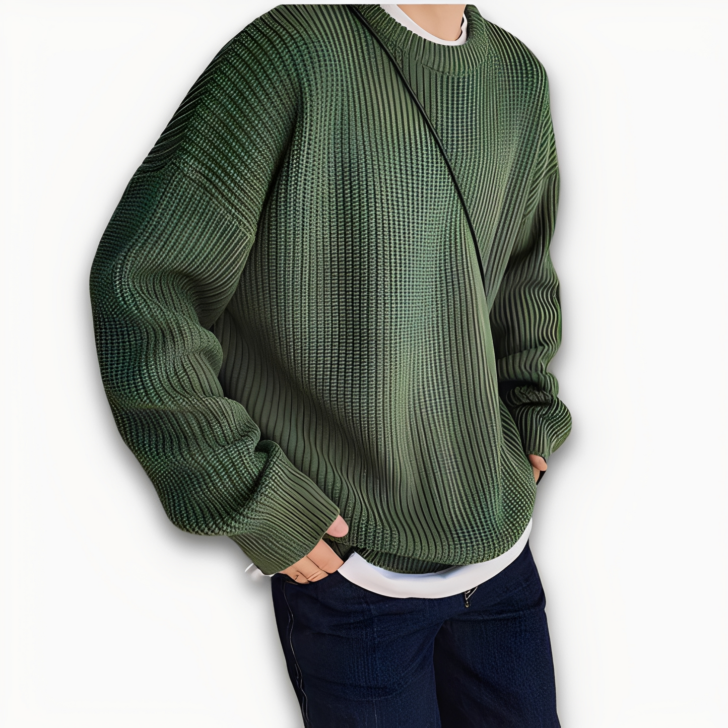 Abdias - Herren Oversize-Strickpullover