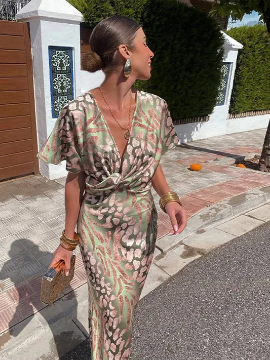 Cosima - Damenkleid mit V-förmigem Ausschnitt