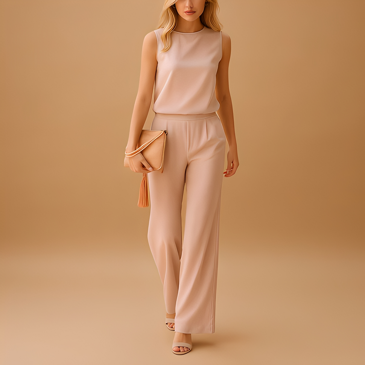 Abegaille - Stilvoller Damenoverall mit weiten Beinen