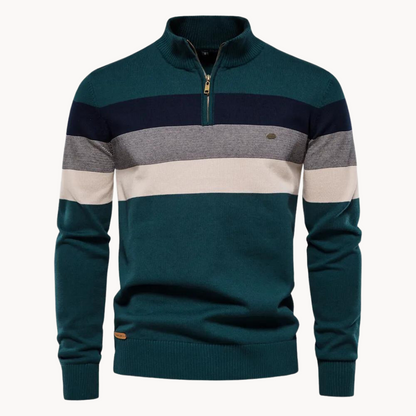 Aurullo - Pullover mit Viertel-Zipper