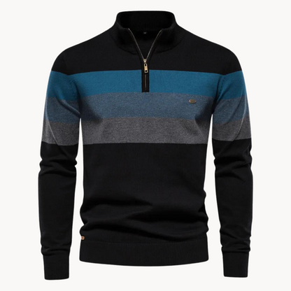 Aurullo - Pullover mit Viertel-Zipper