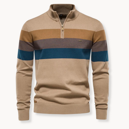 Aurullo - Pullover mit Viertel-Zipper