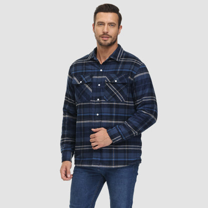 Marlon – Karierte Winter Overshirtjacke für Herren