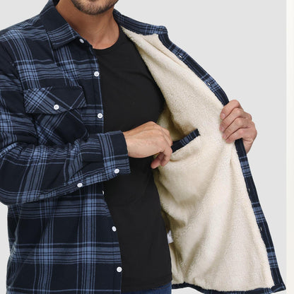 Marlon – Karierte Winter Overshirtjacke für Herren