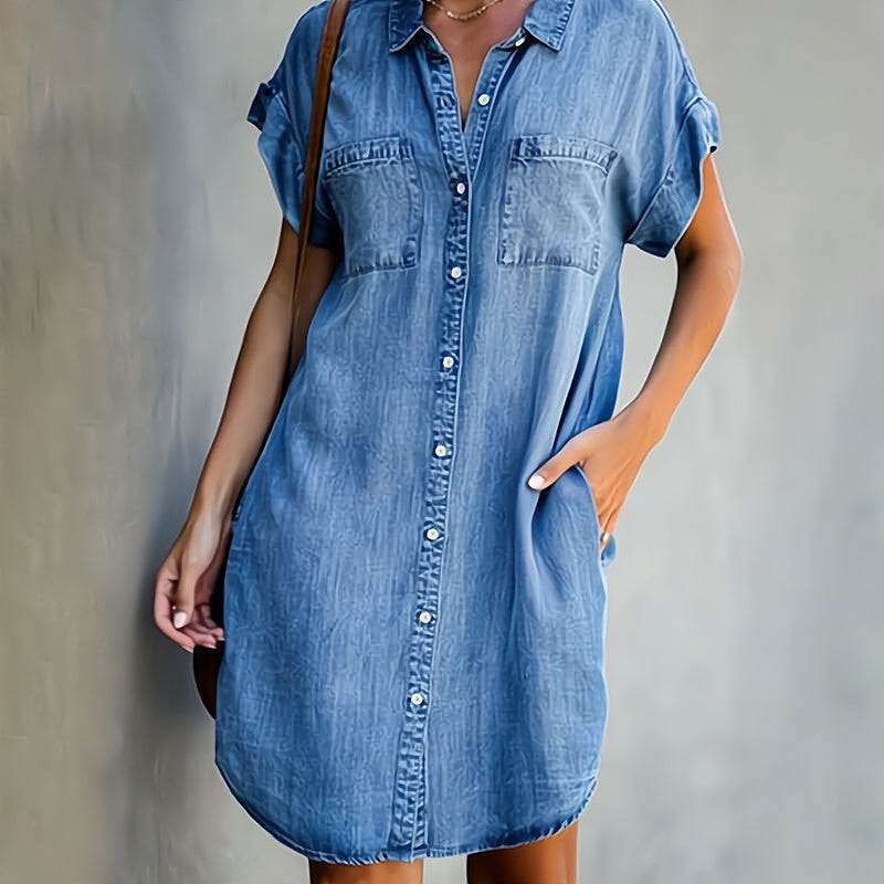 Daphné – Kleid aus elegantem Denim