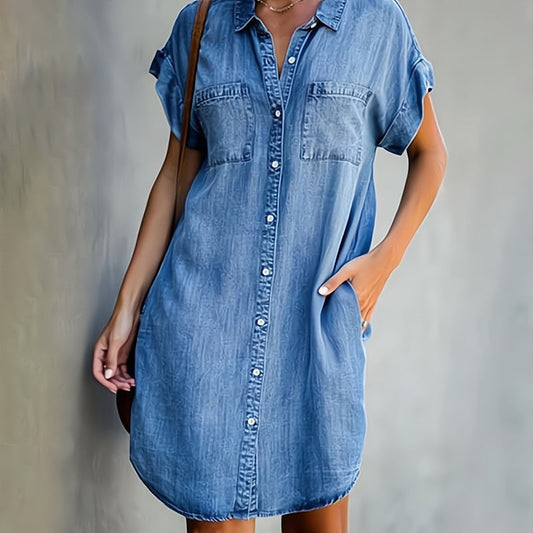 Daphné – Kleid aus elegantem Denim