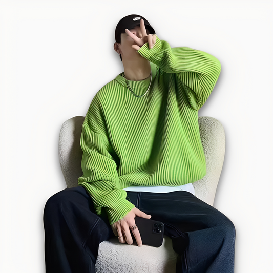 Abdias - Herren Oversize-Strickpullover