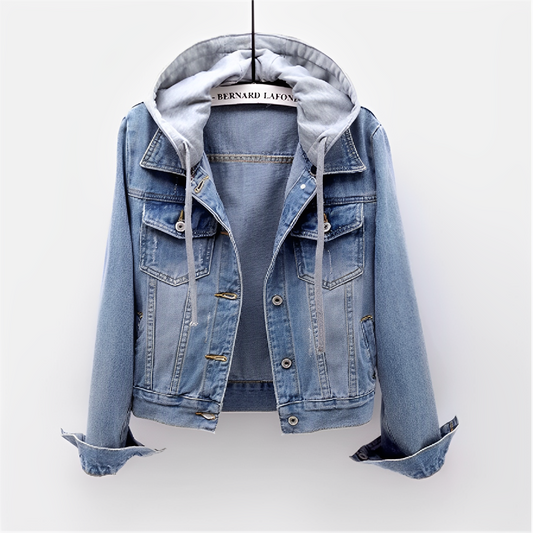 Adah – Jeansjacke mit Kapuze