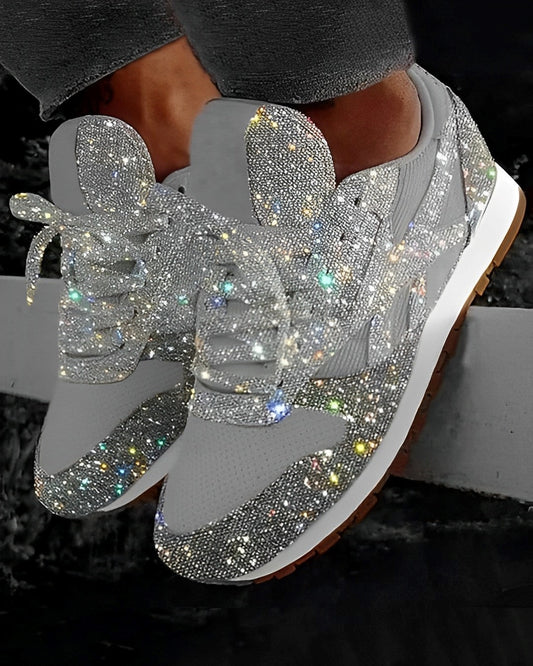 Ross – Glitzernde Sneaker mit Plateau-Sohle