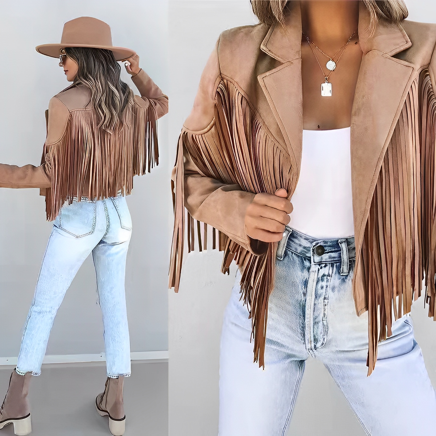 Margo – Schicke Herbstjacke mit Fransen für Damen