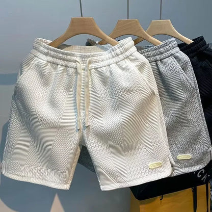 Carl – Herren-Shorts Fischgrätenmuster
