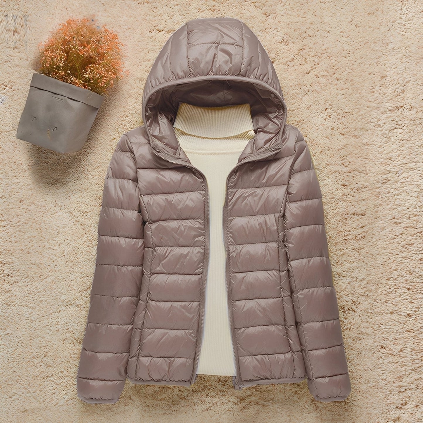 Abbie - Damen-Kapuzen-Steppjacke