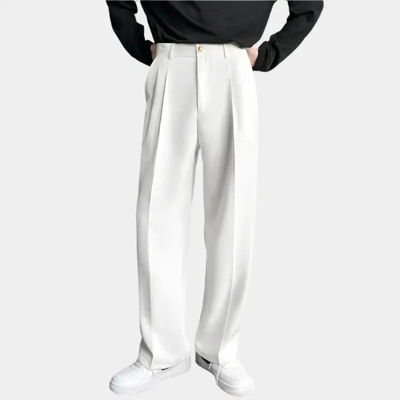 Emil – Weite Herrenhose mit Falten