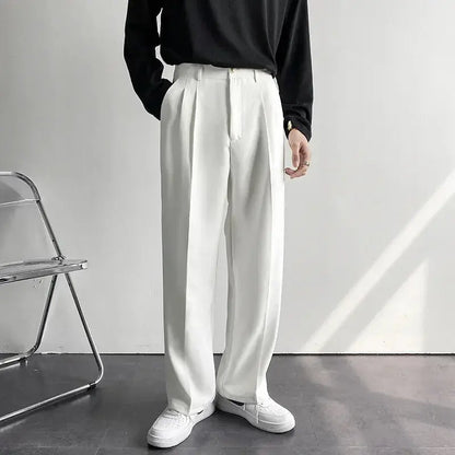 Emil – Weite Herrenhose mit Falten