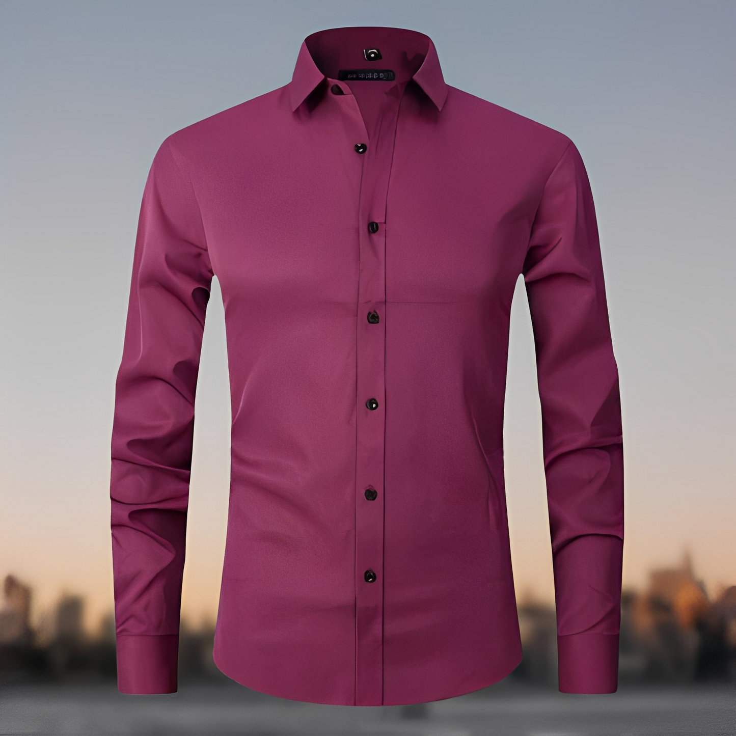 Gaultier - Herren-Langarmhemd aus flexiblem Material