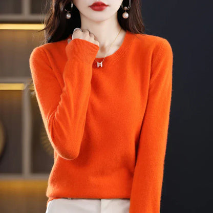 Erica – Timeless Women's Sweater with Classic Round Neckline