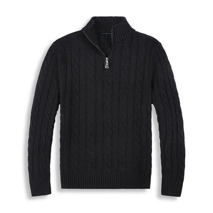 Adrien - Pullover mit halbem Reißverschluss