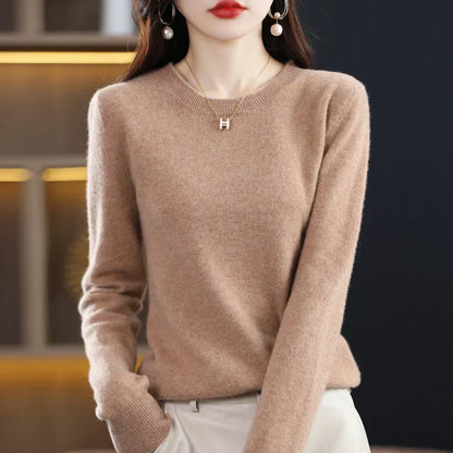 Erica – Timeless Women's Sweater with Classic Round Neckline